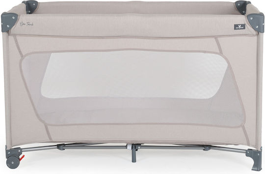 Cangaroo One Touch Кошара за игра с Матрак Сив 120x60см