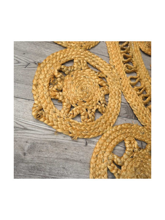 Χαλί Καλοκαιρινό από Γιούτα Φ150cm Mustard Χαλί Καλοκαιρινό από Γιούτα Φ150cm Mustard