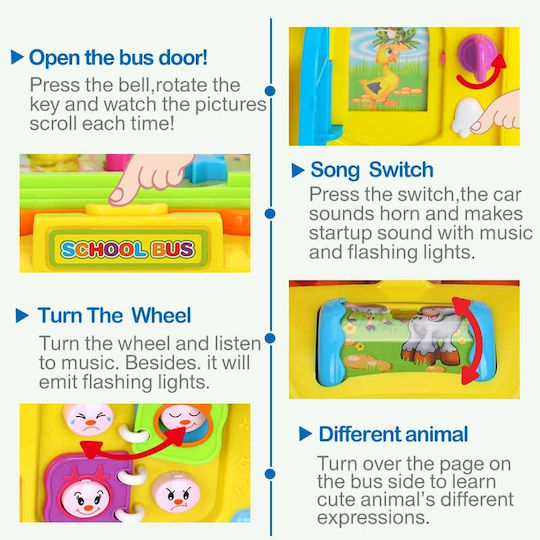 Hola Toys Vehicle with Light and Sounds for 12++ Months