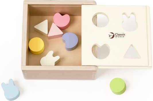 Classic World Shape Sorting Toy Mara made of Wood for 12++ Months