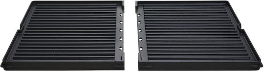 Gastroback Tabletop Grătar Electric Placă Netedă și Striată 2000W cu Termostat Reglabil 42bucx28buccm