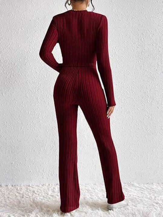 Woman's Fashion Women's Red Set with Trousers