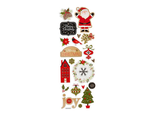 Fééric Lights and Christmas Χριστουγεννιάτικα Aufkleber 3x3x24.5cm.