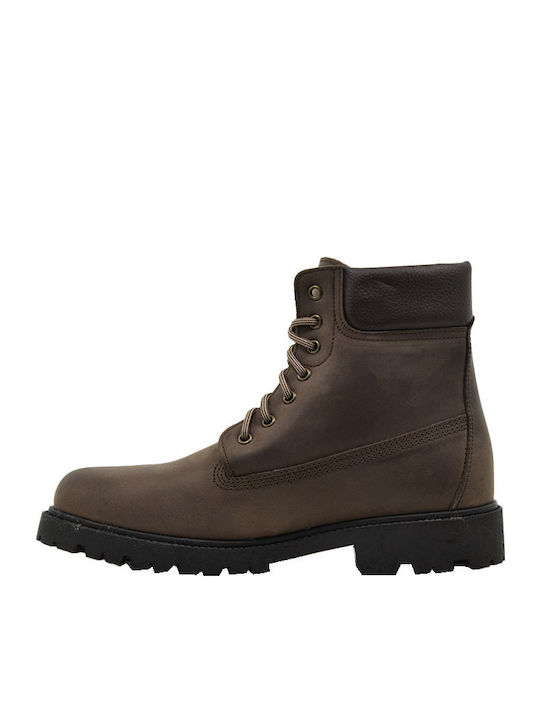 Leather Boots Brown Nubuck