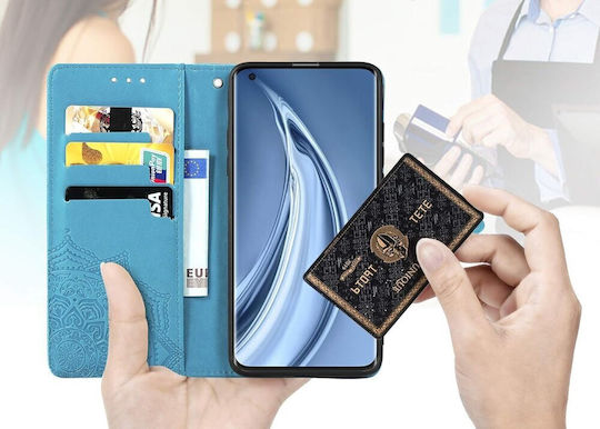 Back Cover Piele artificială / Plastic Magnetic Albastru (Motorola Edge 50 Fusion 5G)