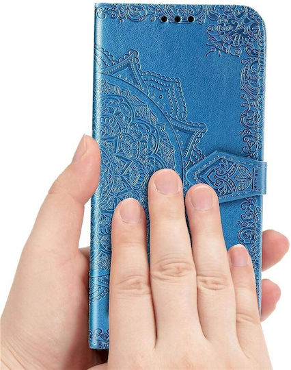 Back Cover Piele artificială / Plastic Magnetic Albastru (Motorola Edge 50 Fusion 5G)
