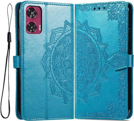 Back Cover Piele artificială / Plastic Magnetic Albastru (Motorola Edge 50 Fusion 5G)