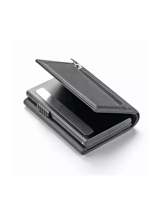 Кожен Мъжки Портфейл За Карти С RFID Кафяв