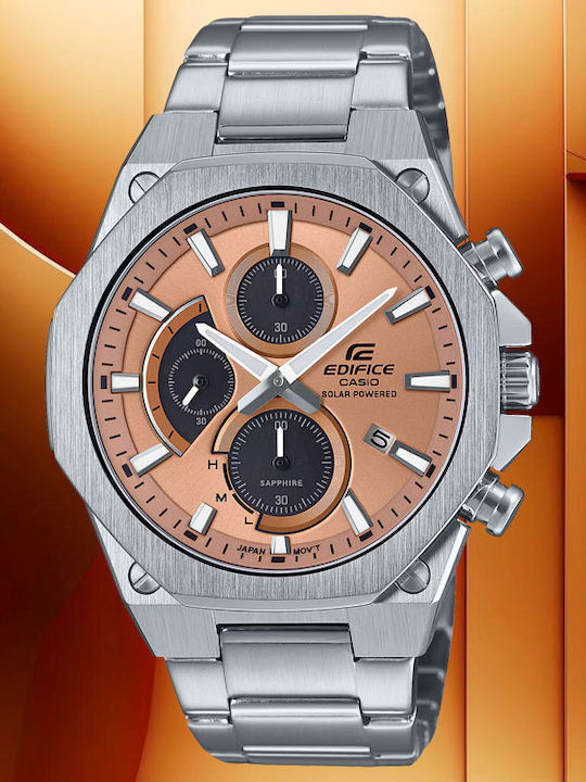 Casio Edifice Ρολόι Solar με Μεταλλικό Μπρασελέ Casio Edifice Ρολόι Solar με Μεταλλικό Μπρασελέ