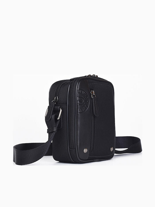 Geantă de Umăr / Tip Crossbody Neagră pentru Bărbați