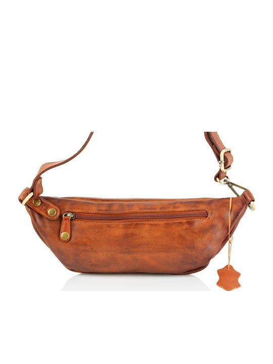 Leather Waist Bag Tabac Brown