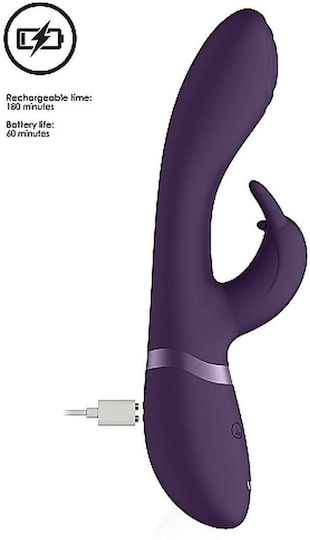Vive Cato Δονητής Rabbit 21cm Purple