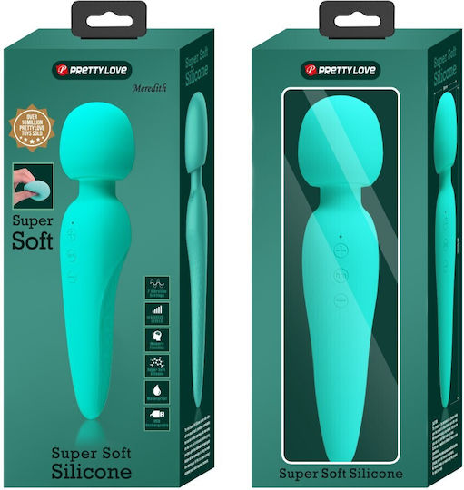 Pretty Love Meredith Massager 12 Vibration Modes Aqua Green