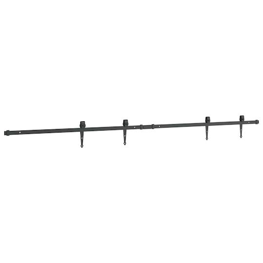 vidaXL Sliding Door Mechanism 200cm Black