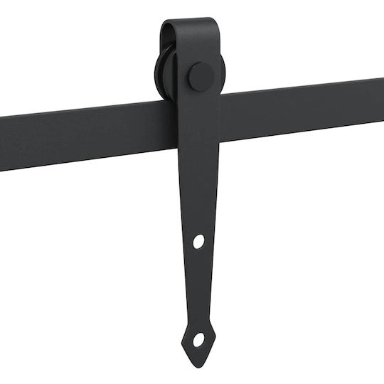 vidaXL Sliding Door Mechanism 200cm Black