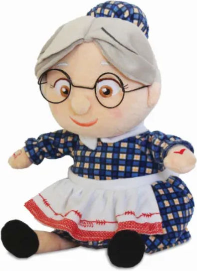 Hellenic Ideas Plush Grandma Storyteller for 3+ Years 25 cm