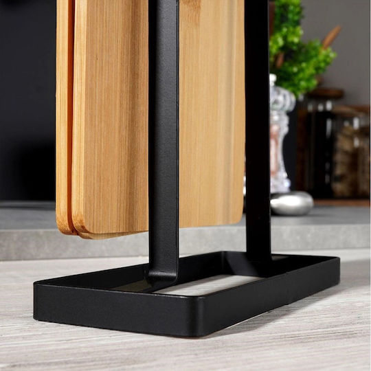 Excellent Houseware Σετ Επιφάνεια Κοπής από Μπαμπού Καφέ 22x14cm 6τμχ