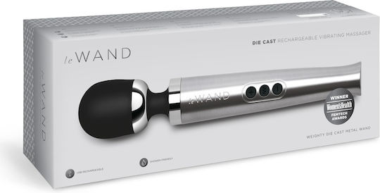 Le Wand Vibrator Mini De Masaj Reîncărcabil Cu Control De La Distanță 29cm Argintiu