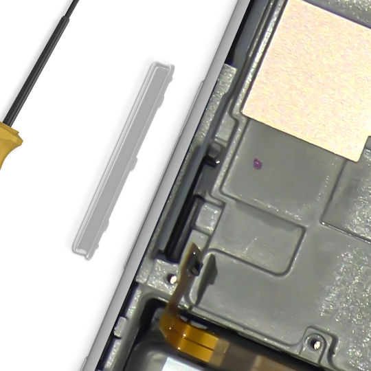 Бутон за сила на звука Samsung Galaxy A51 оригинален бял
