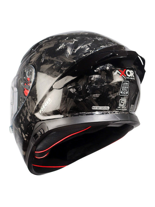 Axor Apex Motorcycle Helmet Full Face ECE 22.06 1500gr with Pinlock and Sunvisor