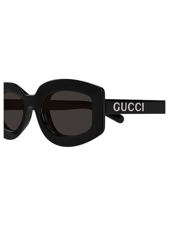 Gucci Women's Sunglasses with Black Plastic Frame and Black Lens GG1719S 001