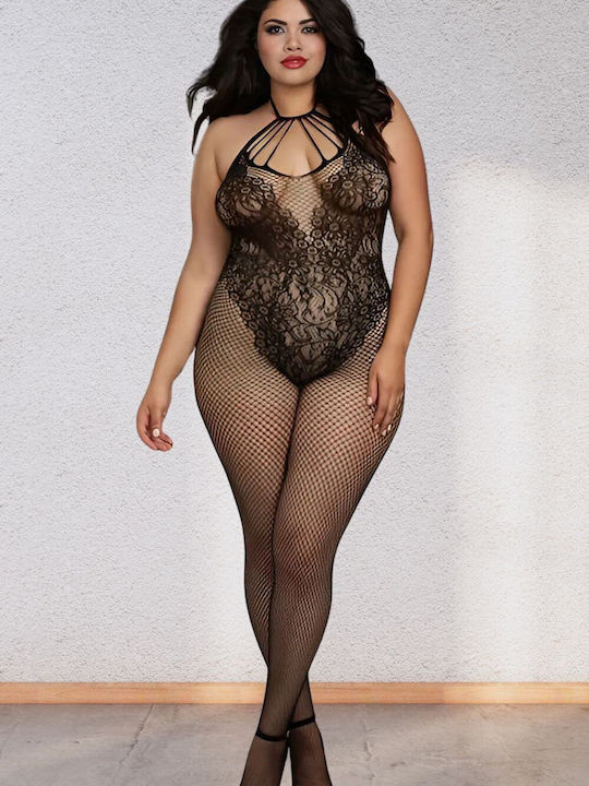 Fen Bao Sexy Bodystocking Black
