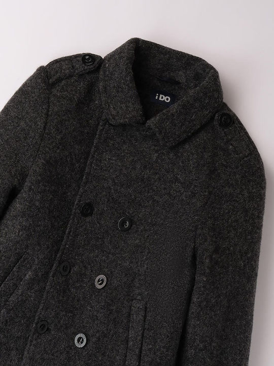 Παιδικό Παλτό Melan Dark Grey
