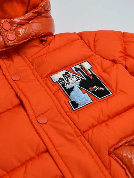 Kinder Freizeitjacke mit Kapuze Orange