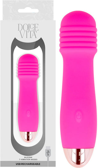 Dolce Vita Rechargeable Vibrator Three Mini Δονητής Μασάζ 2.8cm Pink