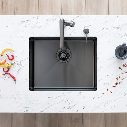 Laveo SAM 510P Ένθετος Inox Brushed Μ54xΠ44cm Γκρι Laveo SAM 510P Ένθετος Inox Brushed Μ54xΠ44cm Γκρι