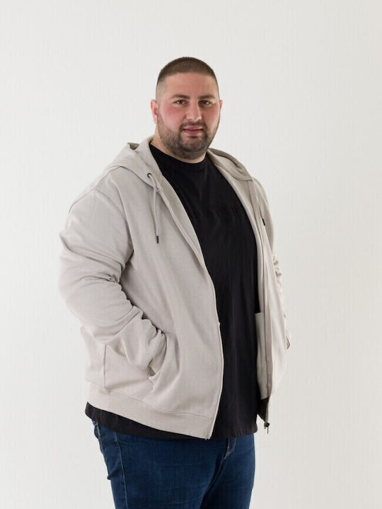 Herren Sweatshirt Mit Kapuze In Creme