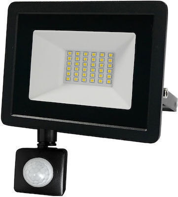 Bormann BLF1500 LED Floodlight 10W Natural White 4000K with Motion Sensor