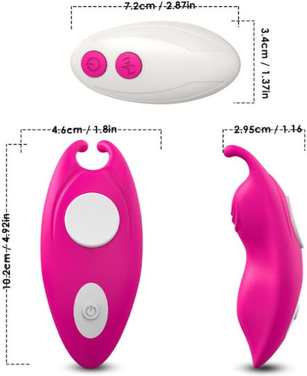 Armony Klitoris Vibrator mit Fernbedienung 10.2cm Fuchsie