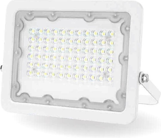 Lucas LED Στεγανός Προβολέας LED 50W Θερμό Λευκό 2700K IP66