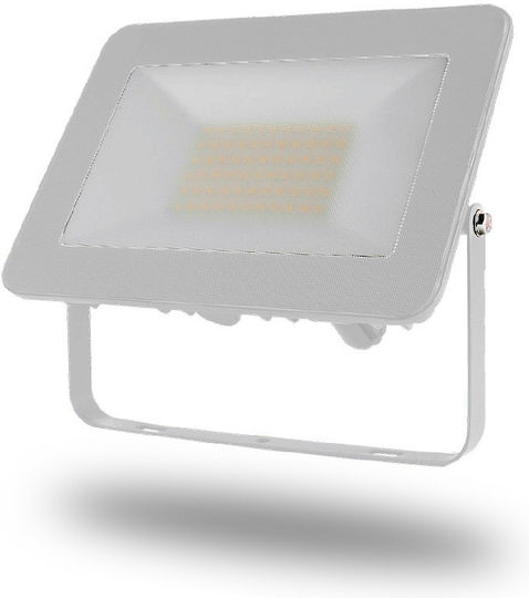 Lucas LED Στεγανός Προβολέας LED 50W Θερμό Λευκό 2700K IP66