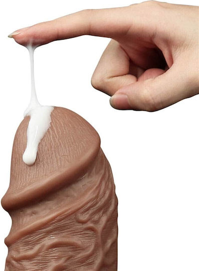 Lovetoy Realistichen Debel Dildo Sŭs Smukatelna Chashka Kafyav 26.6cm
