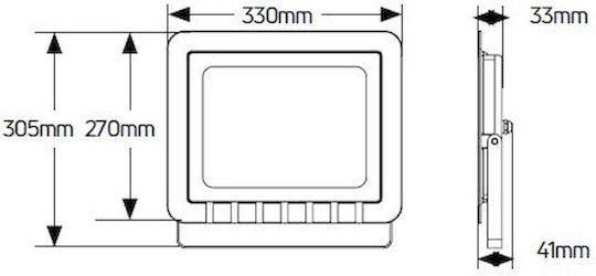 Geyer Στεγανός Προβολέας LED 200W Ψυχρό Λευκό 6500K IP65