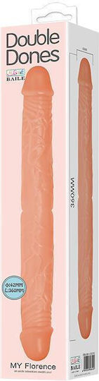 Baile Glass Dildo Flesh 36cm