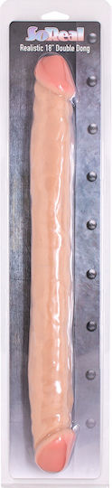 Seven Creations So Real Διπλό Dildo Flesh 46cm