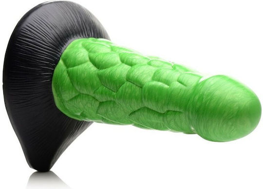 Creature Cocks Dildo Φουσκωτό με Βεντούζα Πράσινο 19cm