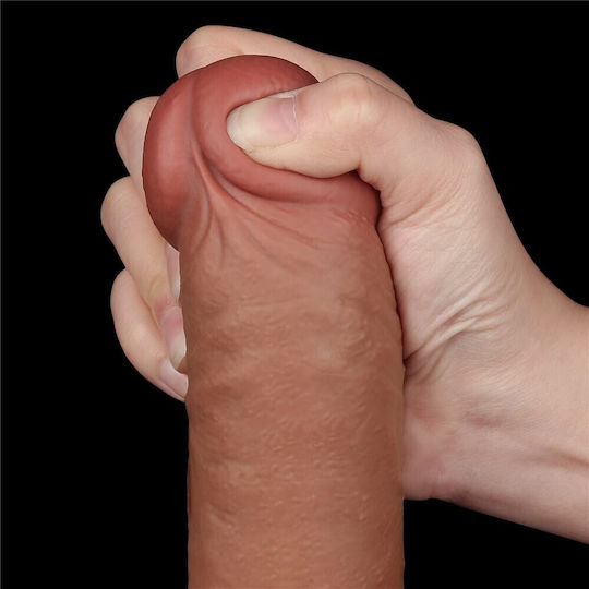 Dildo Sliding Skin 9.5 Brown (έως 18 Δόσεις)