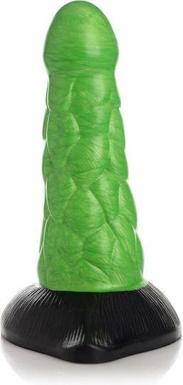 Creature Cocks Dildo Φουσκωτό με Βεντούζα Πράσινο 19cm