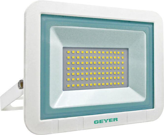 Geyer Στεγανός Προβολέας LED 50W Φυσικό Λευκό 4000K IP65