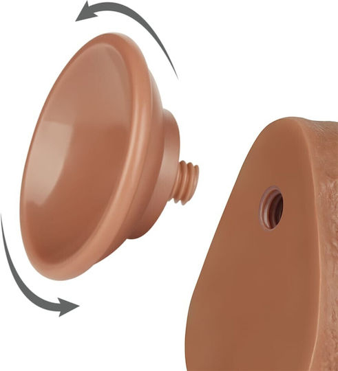 Dildo Sliding Skin 8.5 Brown (έως 18 Δόσεις)