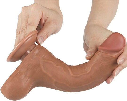 Dildo Sliding Skin 8.5 Brown (έως 18 Δόσεις)