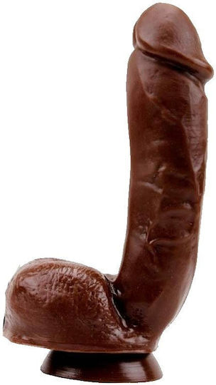 Chisa Novelties Real Touch XXX Realistic Dildo with Scrotum & Suction Cup Brown 22cm