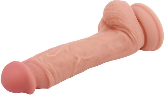 Chisa Novelties Pure Naturally Pubescent Liquid Silicone Dual-Density Realistic Dildo Ρεαλιστικό Dildo με Όρχεις και Βεντούζα Flesh 21cm
