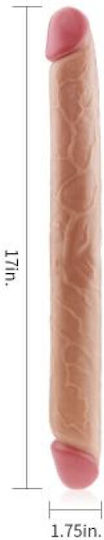 Lovetoy Glass Dildo Flesh 43cm