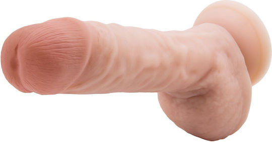 Blush Dr. Skin Dr. Mason Glass Dildo with Balls and Suction Cup Vanilla 23cm
