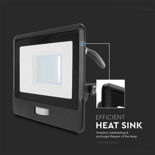 V-TAC Αδιάβροχος LED Προβολέας 30W Студено бяло 6400К IP65